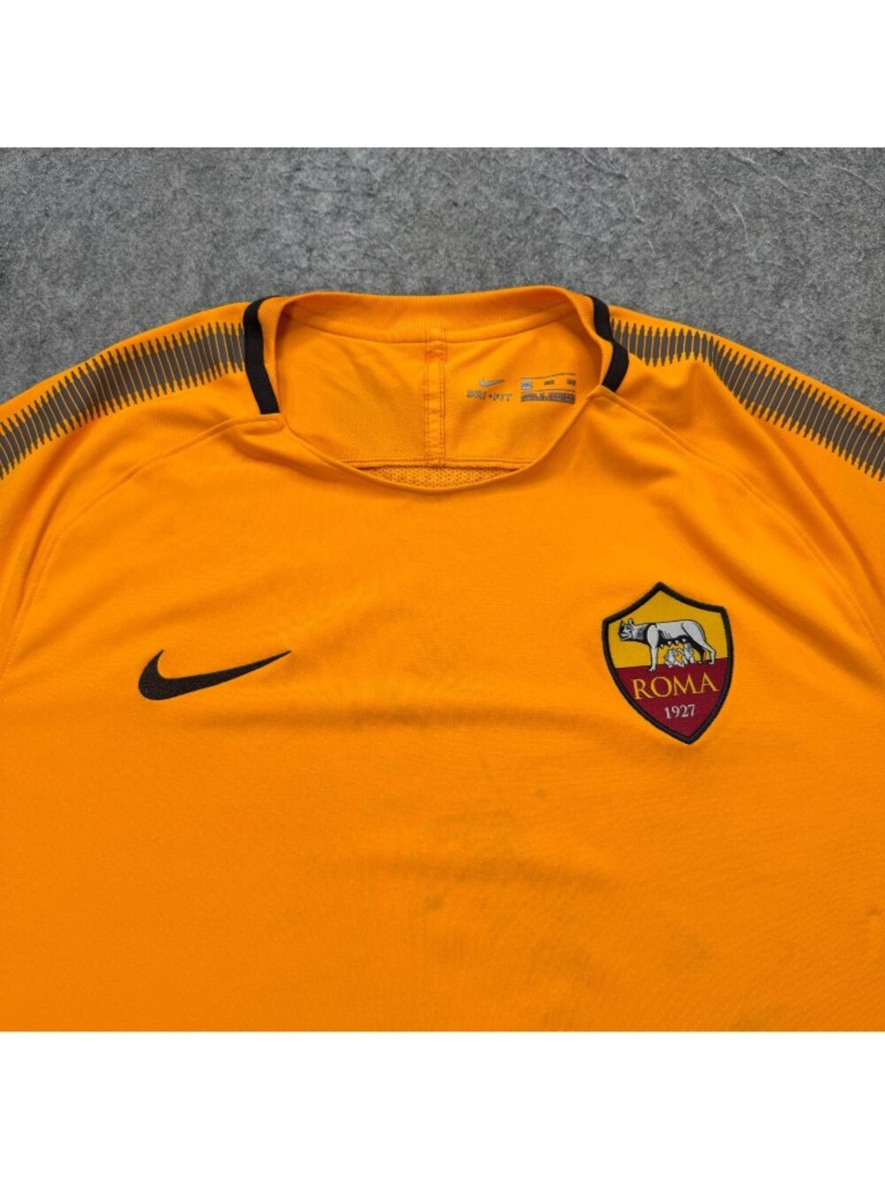 AS Roma Nike Training Shirt Men 2XL Orange DRI-FIT 2017-18